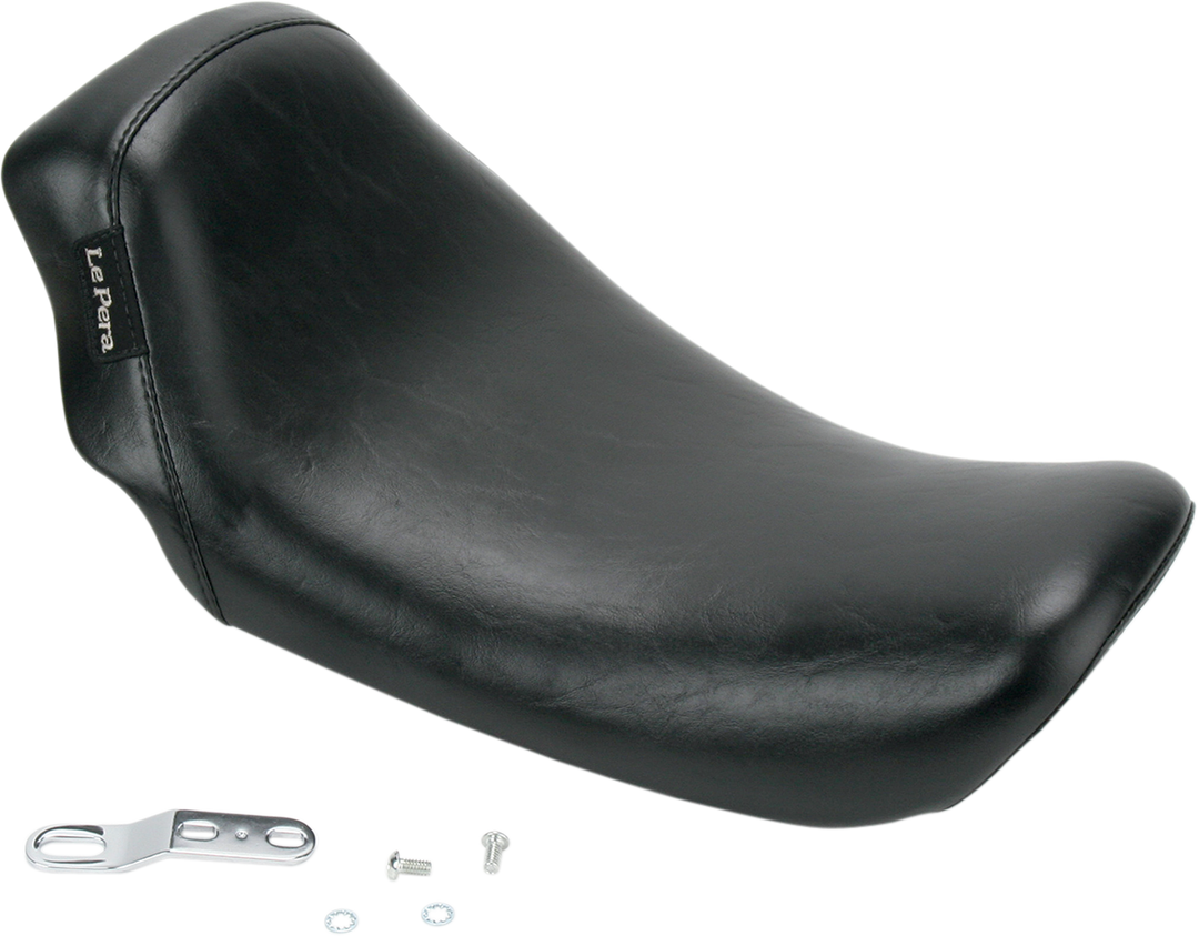LE PERA Bare Bones Solo Seat - Smooth - Black - Dyna '06-'17 LK-001