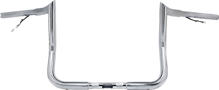PAUL YAFFE BAGGER NATION Pre-Wired Handlebar - Monkey Bar - 8" - Chrome PYO:MBBPW-8 C