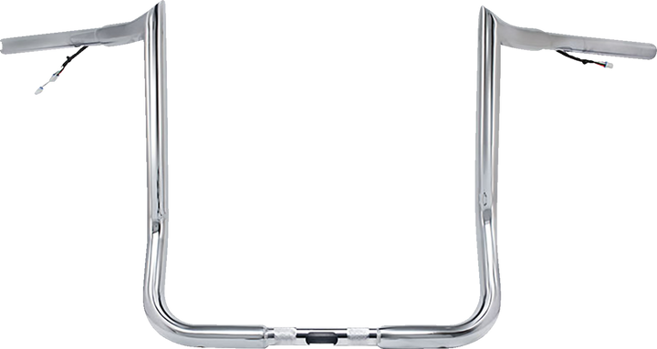 PAUL YAFFE BAGGER NATION Pre-Wired Handlebar - Monkey Bar - 12" - Chrome PYO:MBBPW-12 C