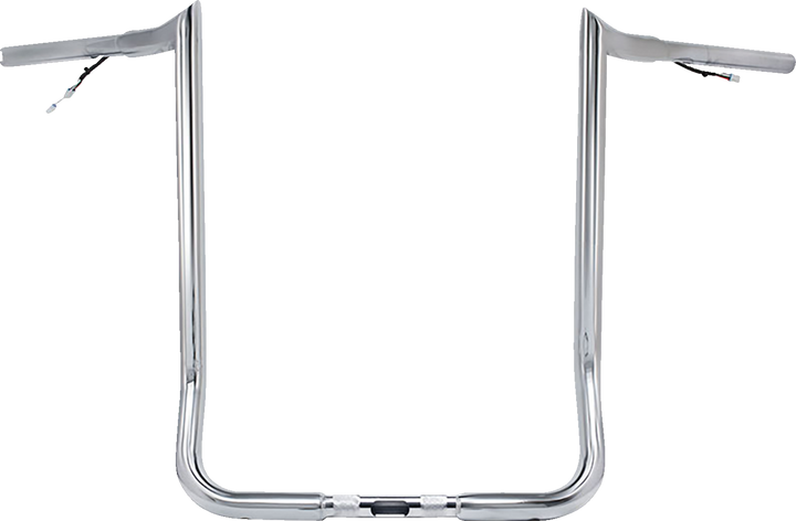 PAUL YAFFE BAGGER NATION Pre-Wired Handlebar - Monkey Bar - 16" - Chrome PYO:MBBPW-16 C
