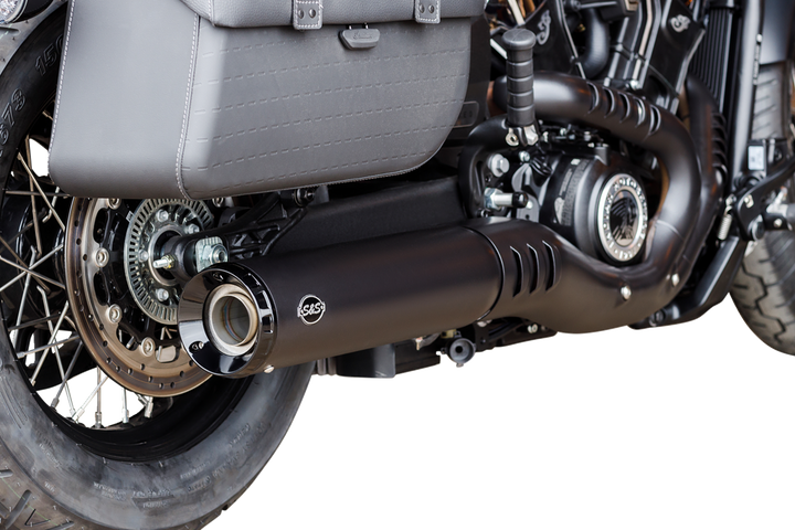 S&S CYCLE Grand National Slip-On Mufflers - Black - 50-State 550-1121