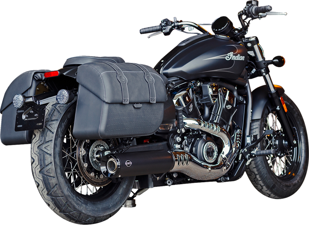 S&S CYCLE Grand National Slip-On Mufflers - Black - 50-State 550-1121
