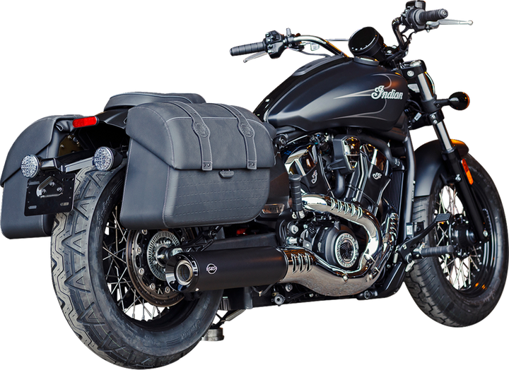 S&S CYCLE Grand National Slip-On Mufflers - Black - 50-State 550-1121