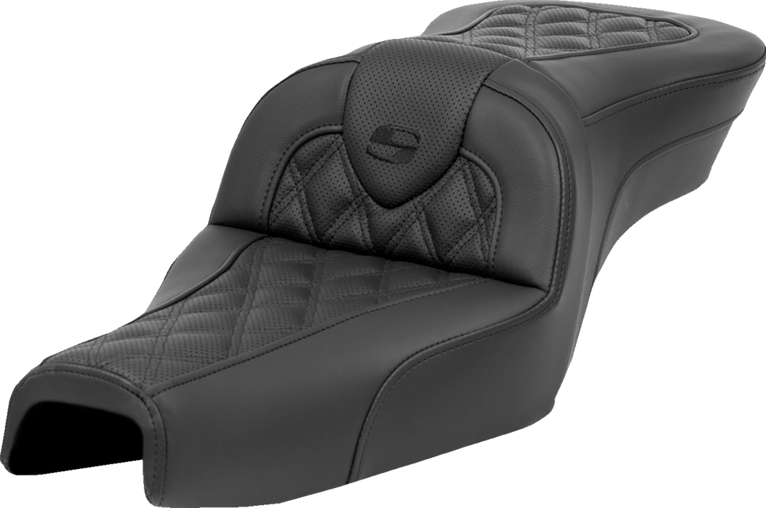 SADDLEMEN Roadsofa™ Seat - without Backrest - Lattice Stitch - XL '04-'22 807-03-182