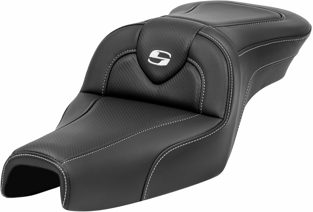 SADDLEMEN Roadsofa™ Seat - without Backrest - Carbon Fiber - XL '04-'22 807-03-185