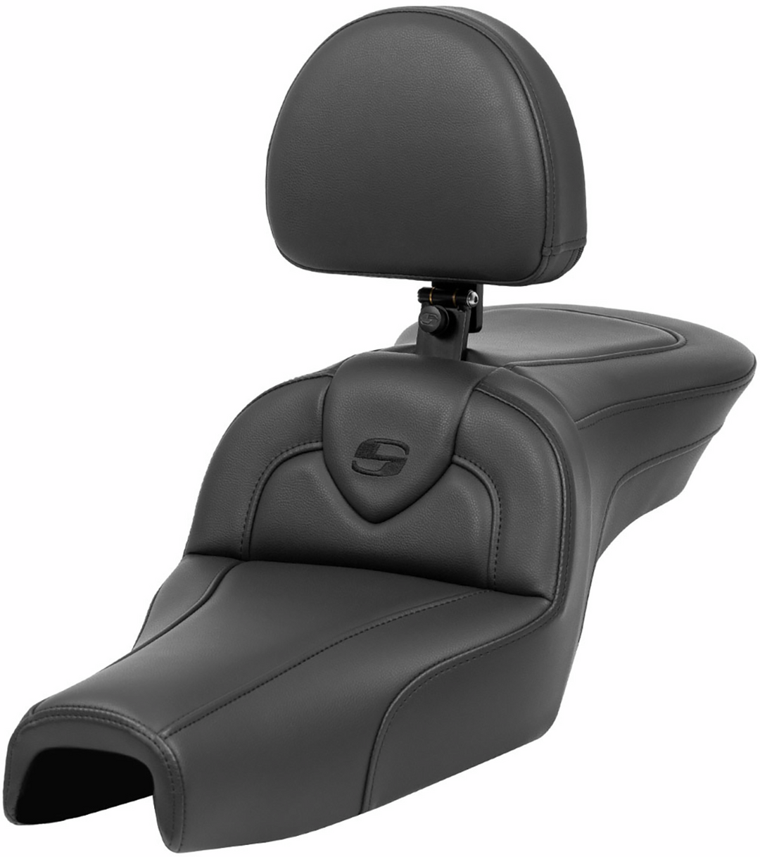SADDLEMEN Roadsofa™ Seat - with Backrest - Black - XL '04-'22 807-03-187BR