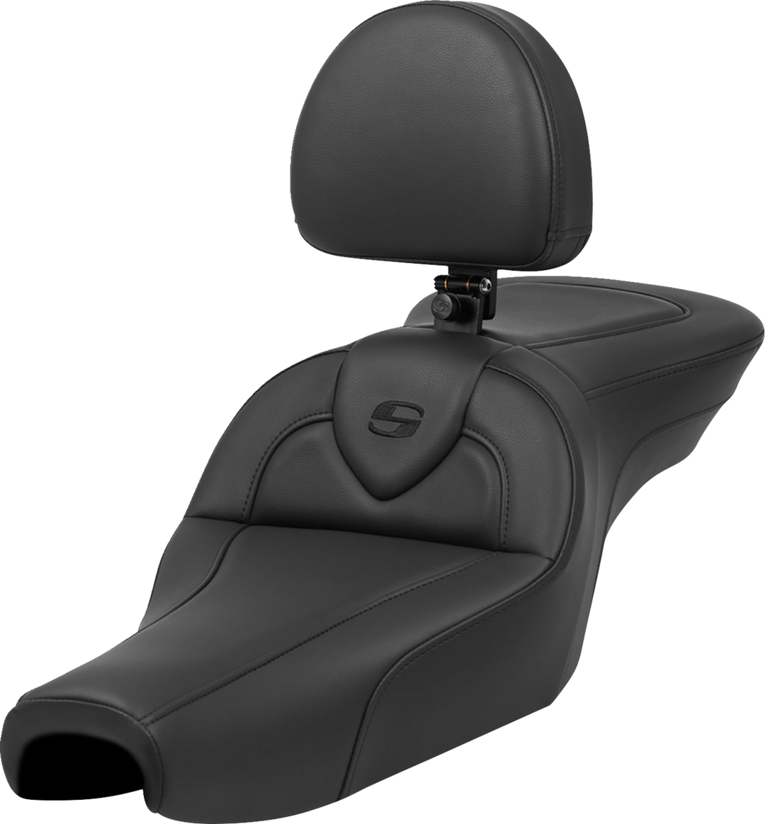 SADDLEMEN Roadsofa™ Seat - with Backrest - Black - XL '04-'22 807-11-187BR