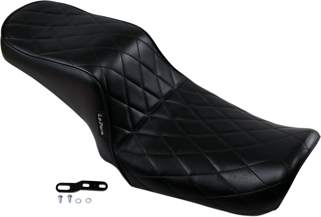 LE PERA Cherokee Seat - Diamond Pleated - Black - FL/FX '06-'17 LK-021DM