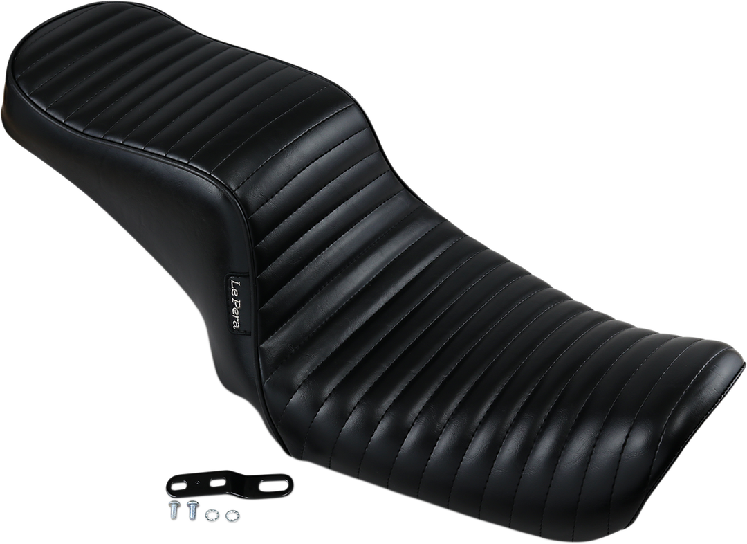 LE PERA Cherokee Seat - Pleated - Black - FL/FX '06-'17 LK-021PT