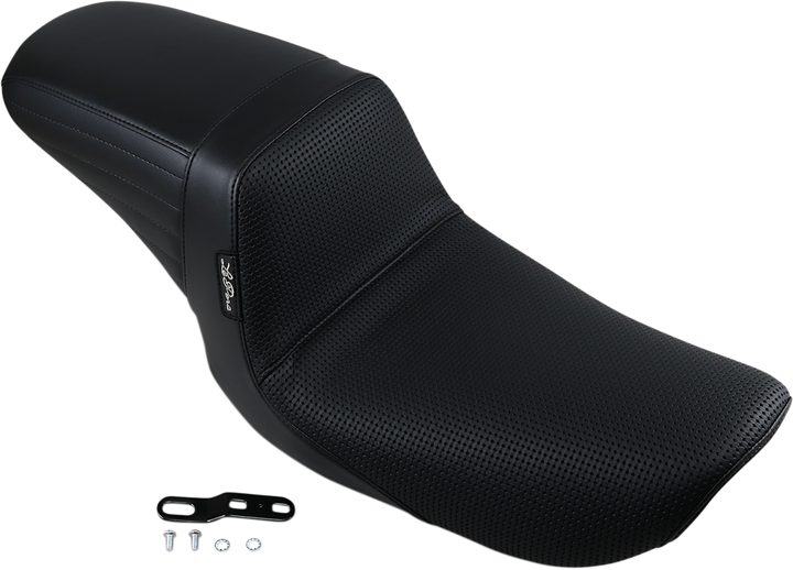 LE PERA Kickflip Seat - Basketweave - Black - FXD '96-'03 LN-591BW