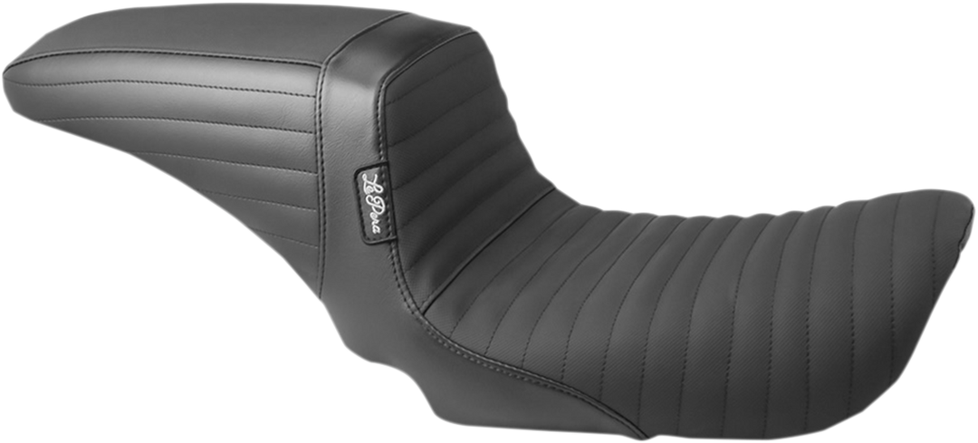 LE PERA Kickflip Daddy Long Legs Seat - Pleated w/ Gripp Tape - Black - FX '06-'17 LK-591DLPTGP