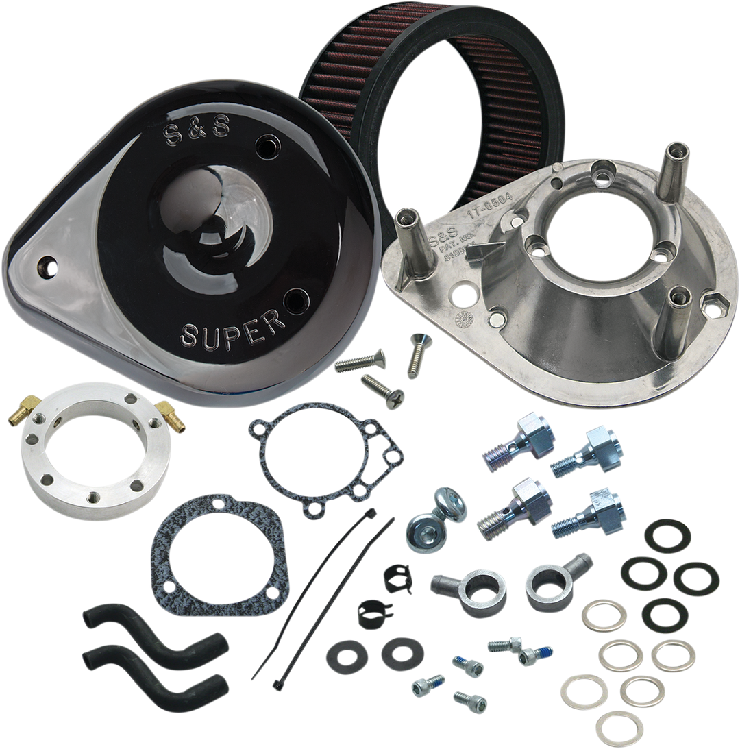 S&S CYCLE Teardrop Air Cleaner Kit - Gloss Black 170-0181A