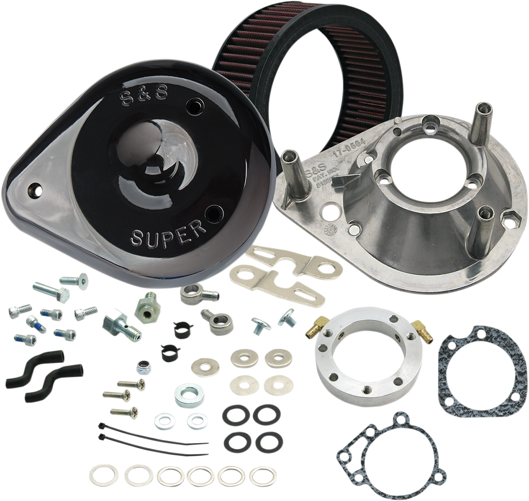 S&S CYCLE Teardrop Air Cleaner Kit - Gloss Black 170-0182A