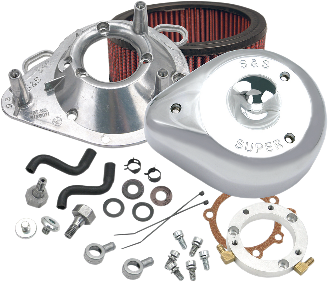 S&S CYCLE Teardrop Air Cleaner Kit - Twin Cam - Chrome - 170-0303B