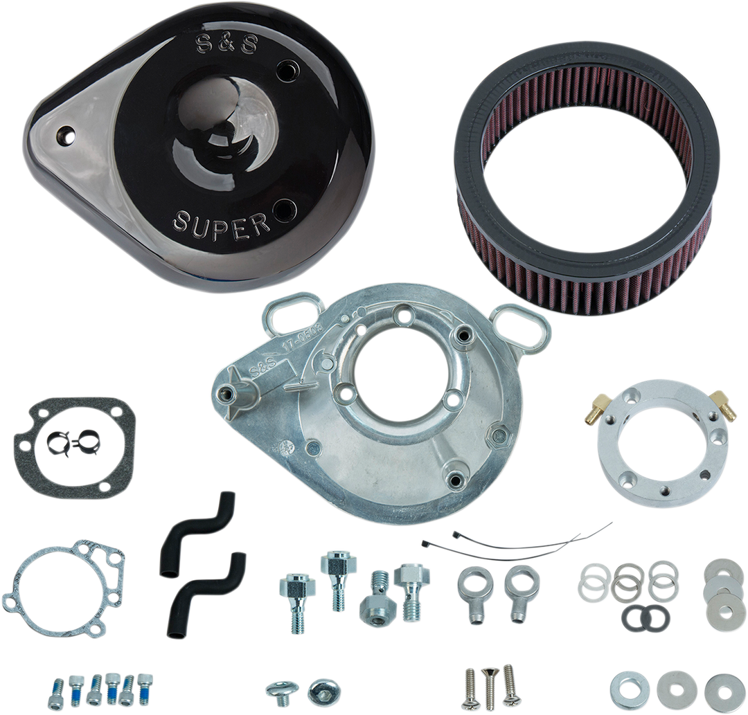 S&S CYCLE Teardrop Air Cleaner Kit - Twin Cam - Gloss Black - 170-0304B