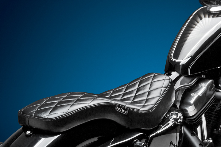 LE PERA Cobra Full-Length Seat - Diamond - Black - XL '04-'22 LK-076DM