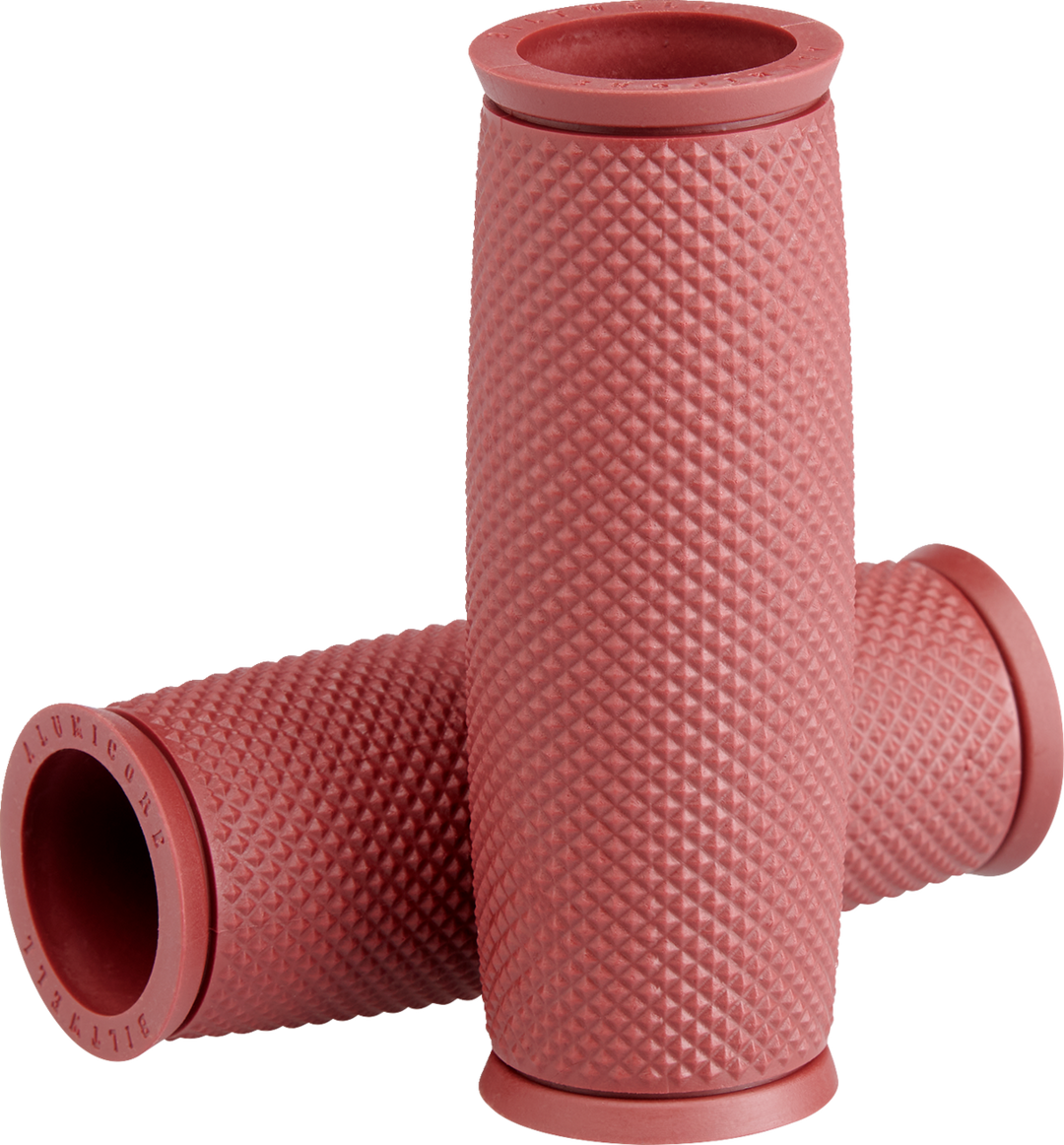 BILTWELL Replacement Alumicore Grip Sleeves - 1" - Recoil - Oxblood 6707-0301