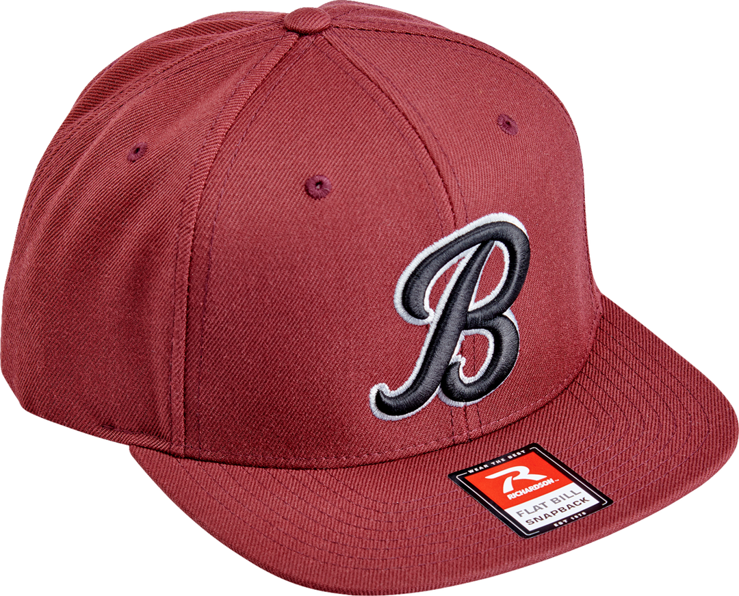 BILTWELL Script B Hat - Maroon 8002-4040-00