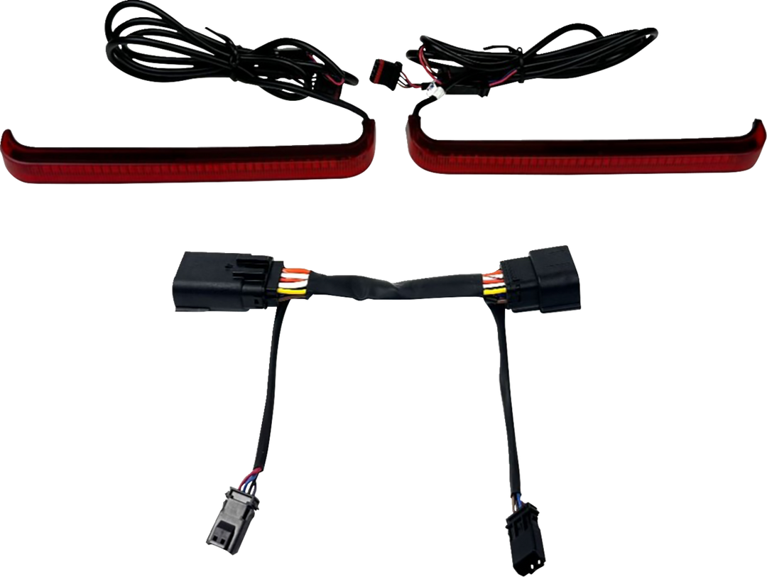 CUSTOM DYNAMICS LED Saddlebag Light - Low-Profile - Red CD-LP-23-R