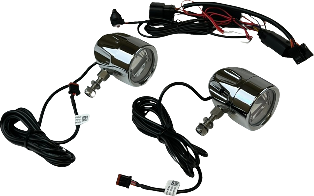 CUSTOM DYNAMICS LED Fog Light - Halo - Chrome PB-FOG-23-C
