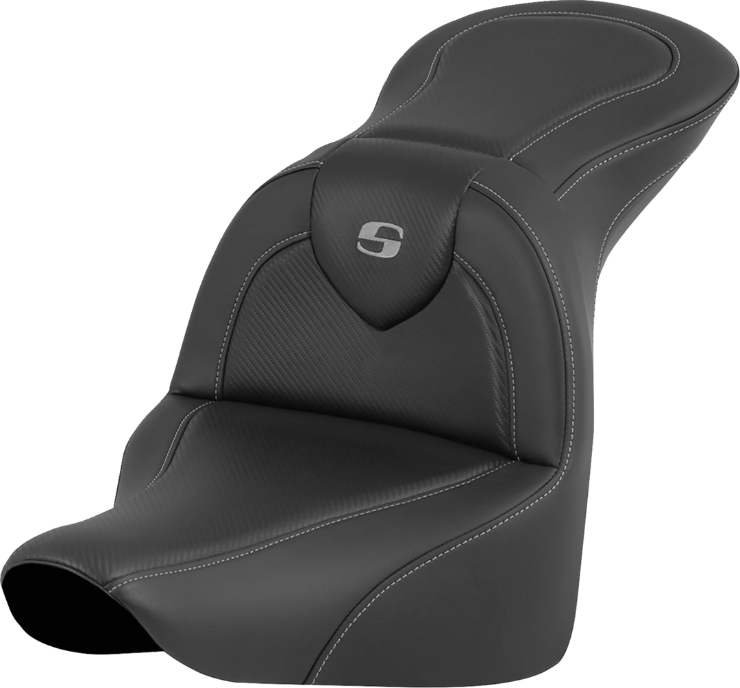 SADDLEMEN RoadSofa™ Seat - Carbon Fiber - without Driver Backrest - FLFB/FXBR '18-'25 818-27-185