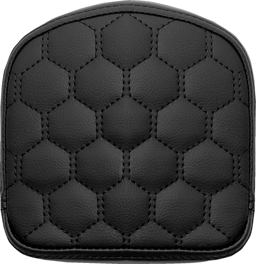 SADDLEMEN RoadSofa Sissy Bar Pad - Honeycomb - Black Stitching - 040849