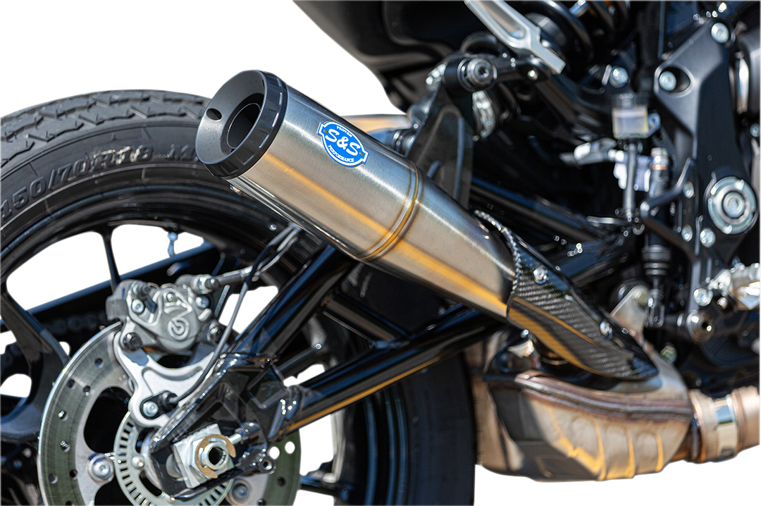 S&S CYCLE Grand National Slip-On Muffler - Stainless Steel - FTR 1200 550-0854