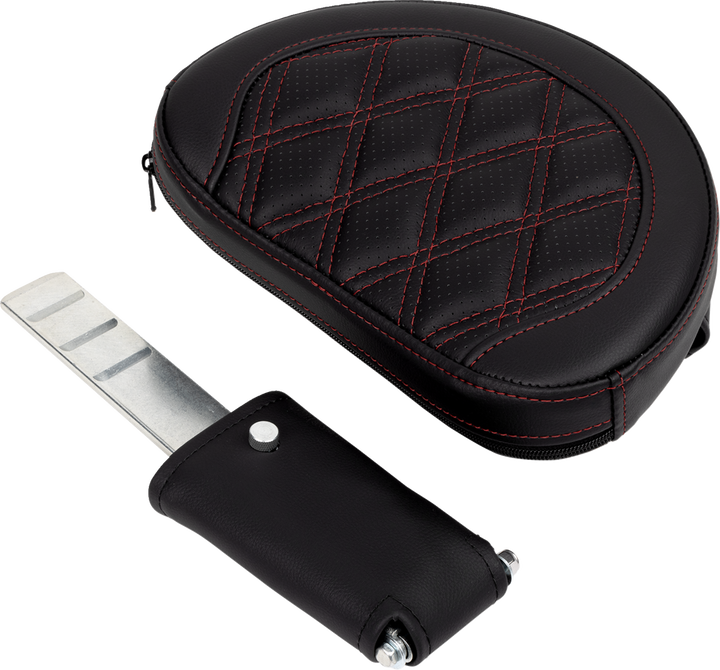 SADDLEMEN Roadsofa™ Seat - with Backrest - Wine Berry Stitch - FL '08-'23 808-07B-182B8