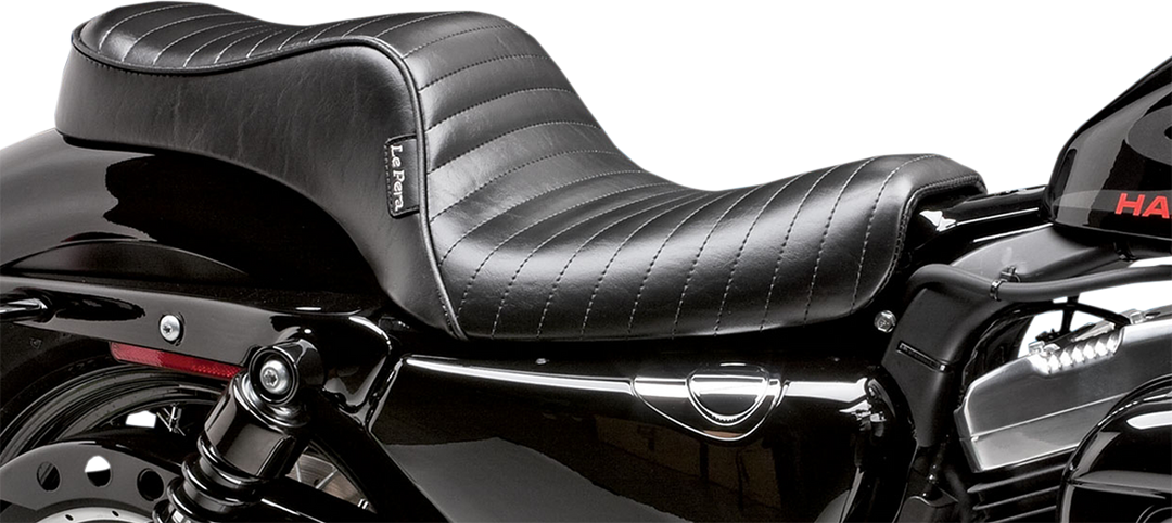LE PERA Cherokee Seat - Pleated - Black - XL '04-'22 LK-026PT