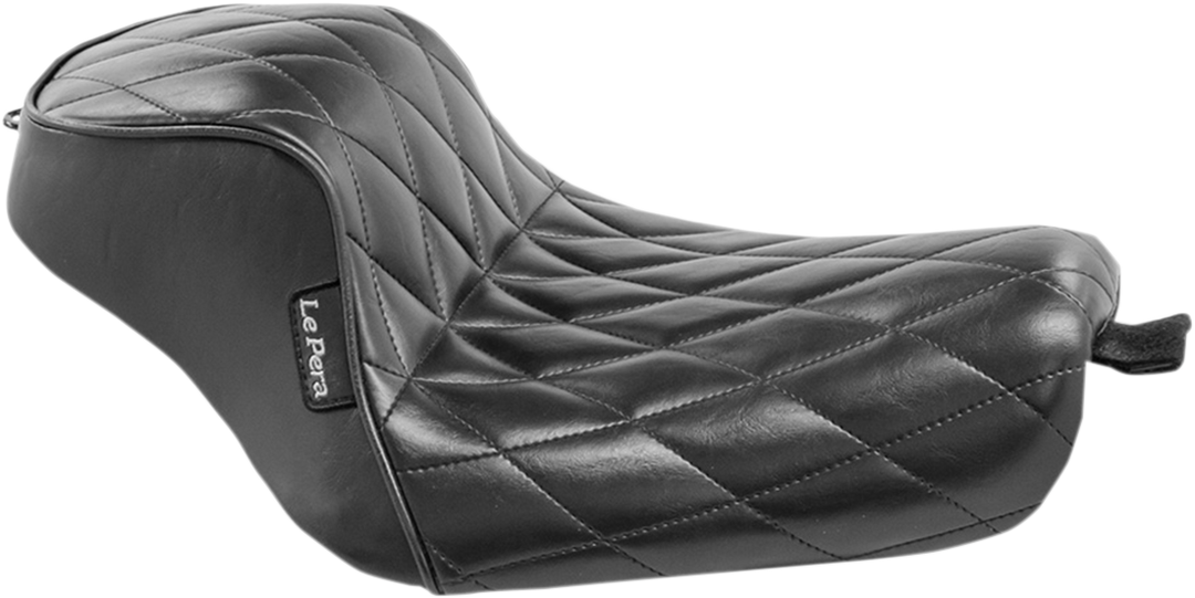 LE PERA Sprocket Solo Seat - Diamond - Black - XL '04-'23 LK-326DM