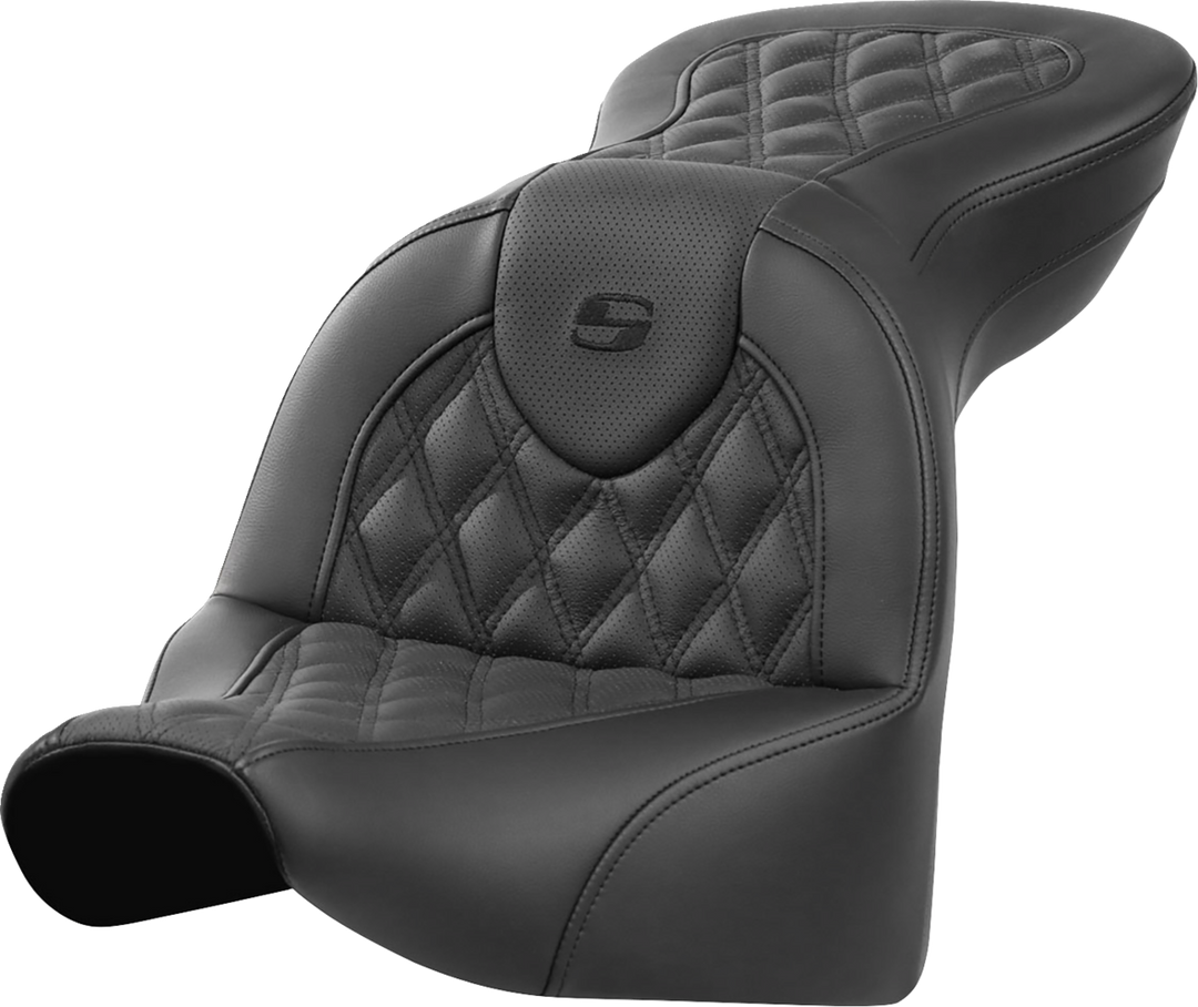 SADDLEMEN Roadsofa™ Seat - without Backrest - Lattice Stitch - FXBR/S '18-'20 818-31-182