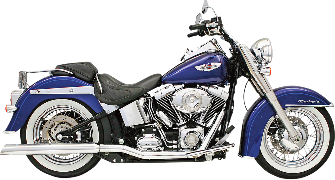 BASSANI XHAUST Power Curve True-Dual Crossover Header Pipes - '86-'06 Softail SFT-211