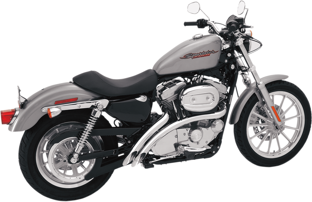 BASSANI XHAUST Radial Sweepers Exhaust System - Chrome - '07-'13 XL XL4-FF12CL