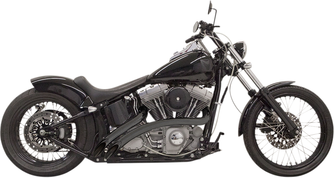 BASSANI XHAUST Radial Sweepers Exhaust System - Black 1SD1FB