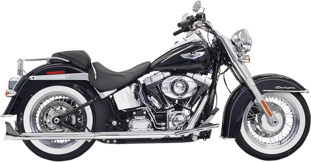 BASSANI XHAUST True Duals Exhaust System with Fishtail Mufflers - 30" - Softail 1S46E-30