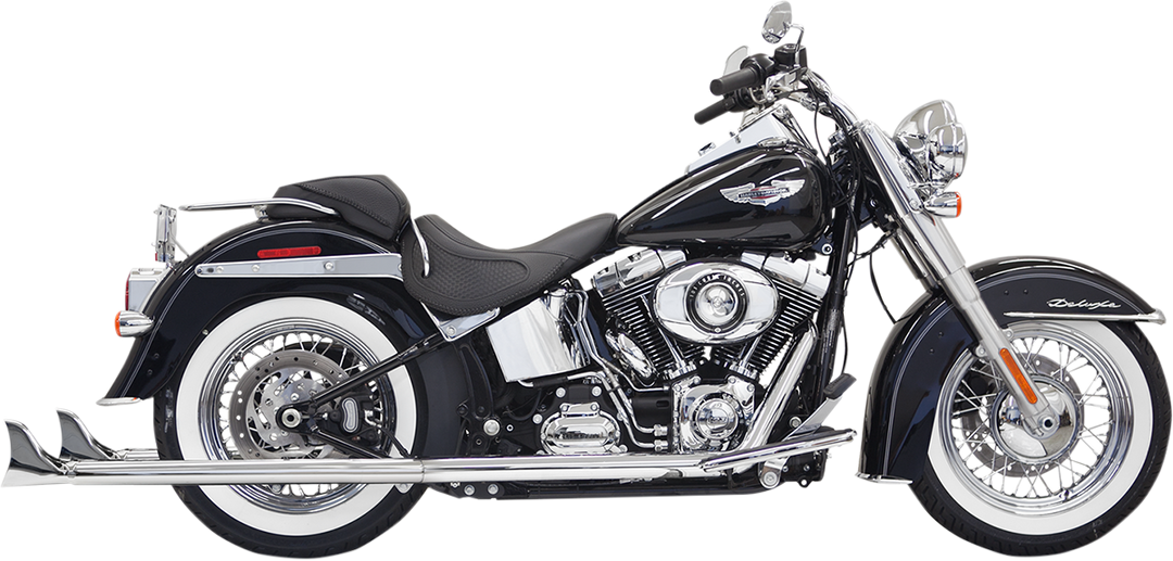 BASSANI XHAUST True Duals Exhaust System with Fishtail Mufflers - 36" - Softail - Baffle Included 1S66E-36