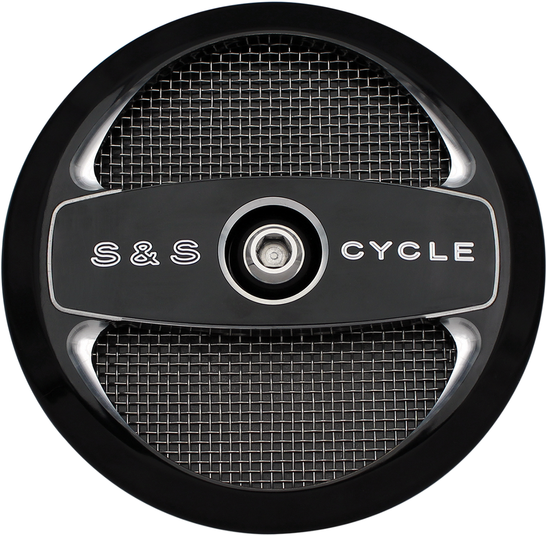 S&S CYCLE Air Cleaner Cover - Air 1 - Black 170-0214