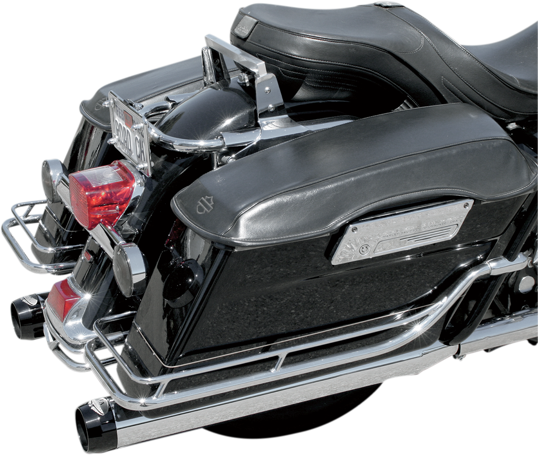 BASSANI XHAUST 4" Quick Change Series Slip-On Mufflers - Chrome - FL '95-'16 1F740