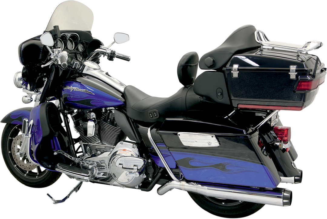 BASSANI XHAUST Pseudo Left-Side Muffler for Road Rage II B1 Exhaust System - Chrome - FL '09-'16 1F59R