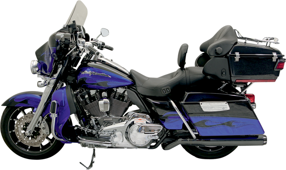 BASSANI XHAUST Pseudo Left-Side Muffler for Road Rage II B1 Exhaust System - Black - FL '09-'16 1F59RB