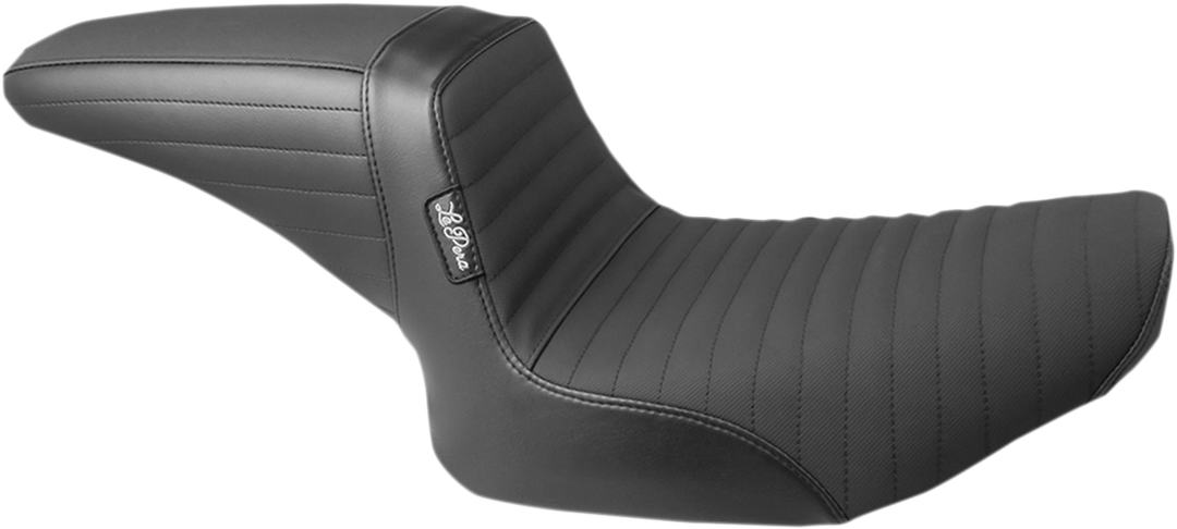 LE PERA Kickflip Seat - Pleated w/ Gripp Tape - Black - FXR '82-'94 L-598PTGP