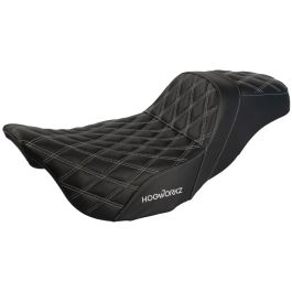 Rise Up Seat for Harley® Touring '08-'23 (Diamond / Silver Stitch)