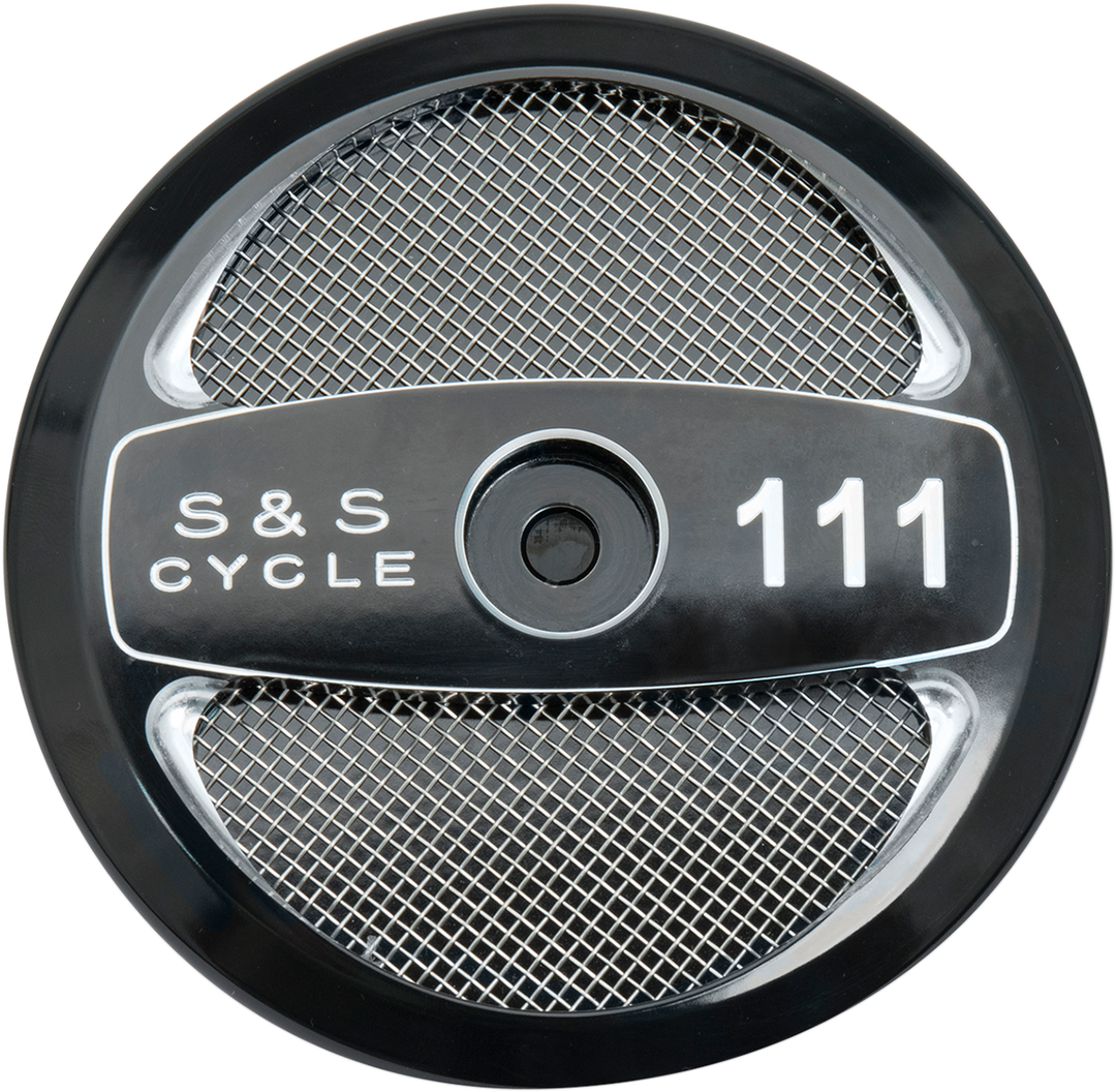 S&S CYCLE Stealth Air Cleaner Cover - Black - 111" 170-0319