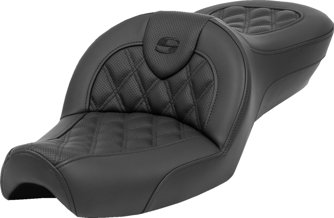 SADDLEMEN Roadsofa™ Seat - without Backrest - Lattice Stitch - XL '79-'03 879-03-182