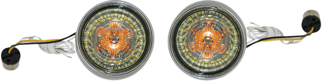 CUSTOM DYNAMICS Bullet Turn Signal - 1156 - Chrome - Smoke Lens PB-BB-AW-1156CS
