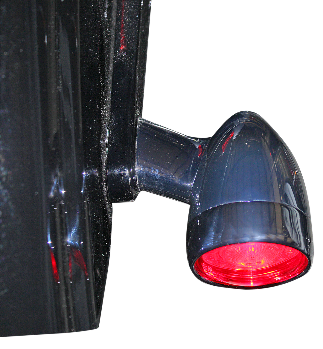 CUSTOM DYNAMICS Bullet Turn Signal - 1157 - Chrome - Red Lens PB-BB-RR-1157CR