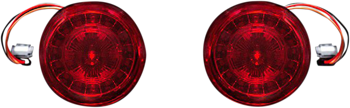 CUSTOM DYNAMICS Rear Turn Signal Insert - JAE Bases - Red PB-RR-JAE