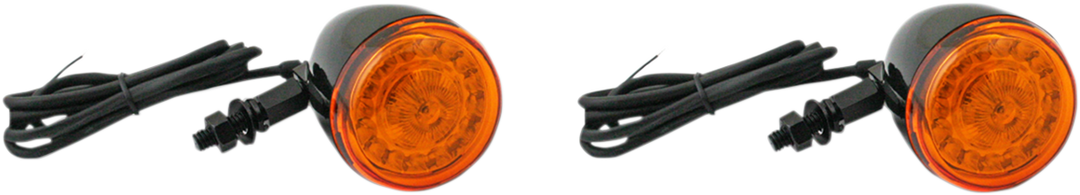 CUSTOM DYNAMICS ProBEAM® Turn Signals - Gloss Black/Amber - Universal PB-UNV-TS-A-B