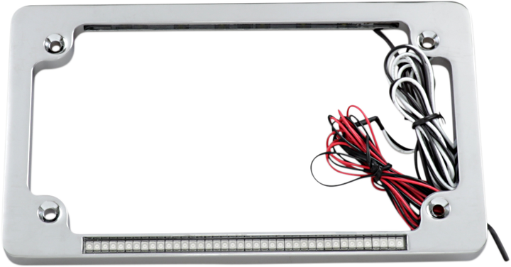 CUSTOM DYNAMICS Dual License Plate Frame - Chrome TF02-C