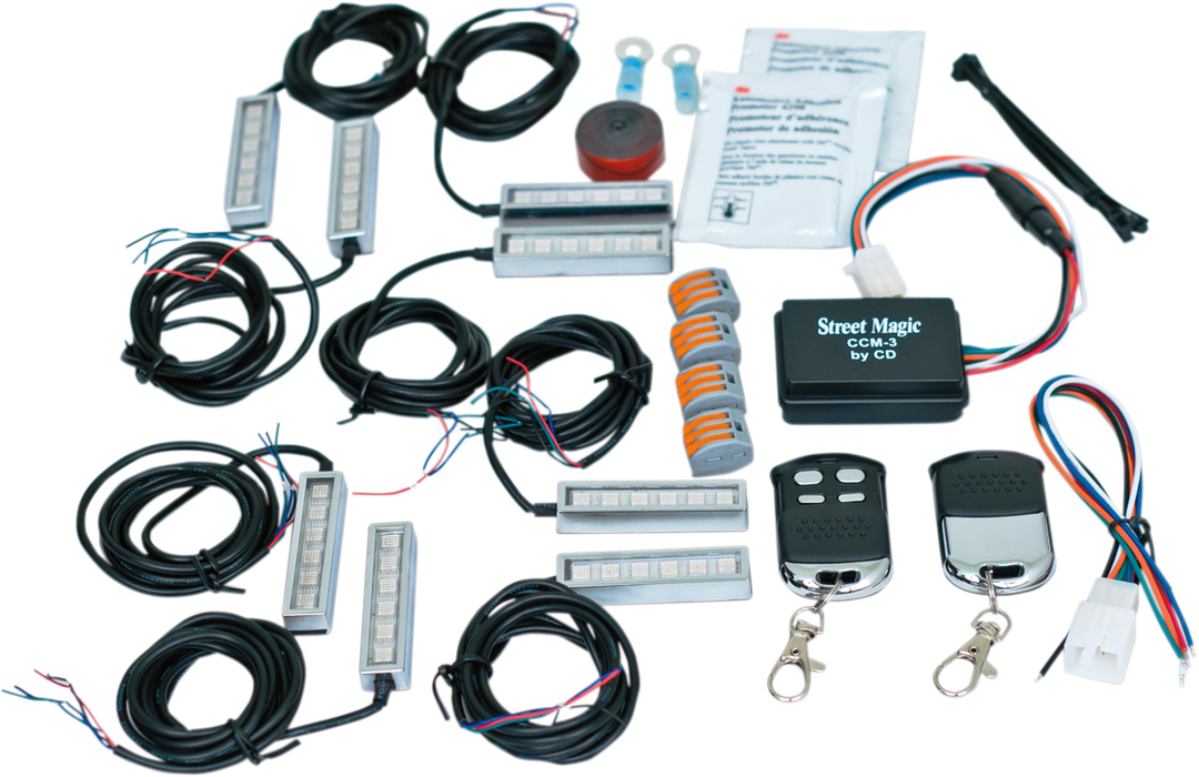CUSTOM DYNAMICS Accent Light Super Kit - Color-Changing - Magical Wizard™ - 8 LED Pods - Standard Remote TMWZ02